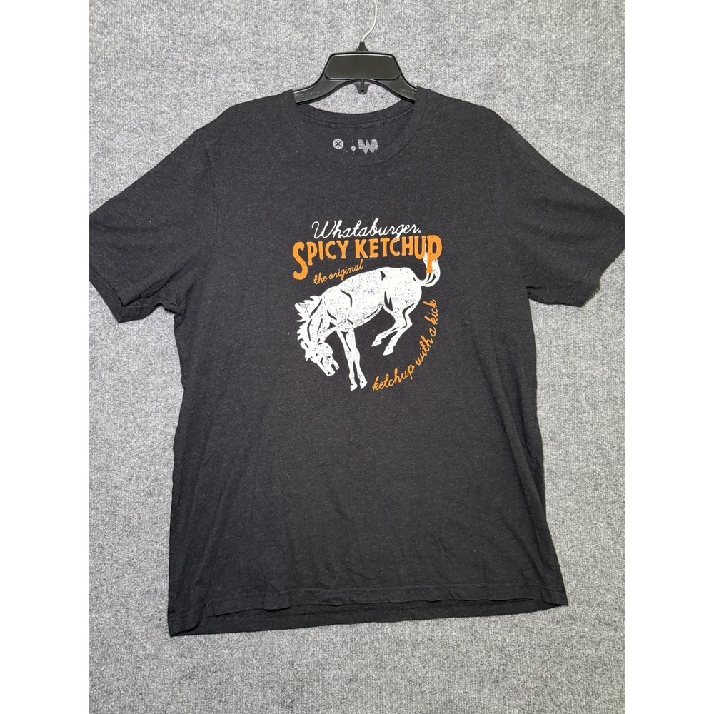 Men's XL Whataburger Spicy Ketchup T-Shirt - Original Ketchup With A Kick Horse